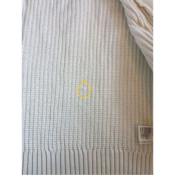 Abercrombie & Fitch Cardigan Sweater | Open Front Chunky Cable Knit Cream - Picture 7 of 12